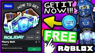 FREE ACCESSORY! HOW TO GET Flurry Belt! (ROBLOX ROLIDAY RUMBLE 2021 EVENT)