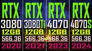 RTX 3080 vs RTX 3080Ti vs RTX 4070 vs RTX 4070 SUPER || NEW DRIVER ||