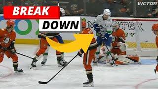 QUINN HUGHES NOTCHES THREE ASSISTS IN CANUCKS 5-1 WIN OVER THE DUCKS: A GOAL BREAK DOWN