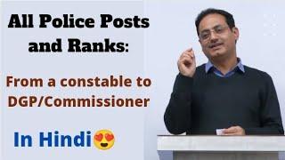 All Police Ranks in India || DRISHTI IAS || BY Dr. Vikas Divyakirti Sir