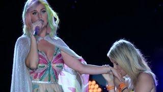 Katy Perry Brings a Fan On Stage, Then Worries She's 'Rolling'