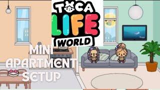 TOCA MINI APARTMENT SETUP |TOCA HOME IDEAS| TOCA LIFE WORLD| VICKY’S TOCA WORLD