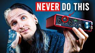 The 5 WORST Guitar Home Recording MISTAKES!