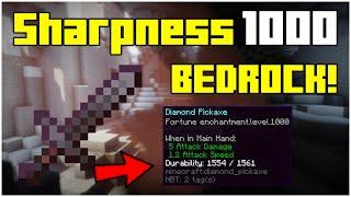 How To Get A Sharpness 1,000 Sword In Minecraft Bedrock Tutorial | Bedrock+MCPE! (2024)