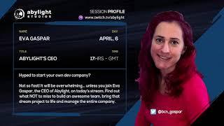 How to start a videogames company.  ‍ Explained by Eva Gaspar, the CEO of Abylight Studios.