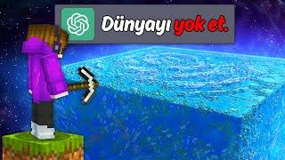 Minecraft ama Yapay Zeka OYUNUMU YÖNETİYOR!