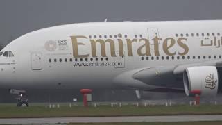 Emirates Airlines EK17 A6-EOI Airbus A380-861 Dubai International DXB To Manchester MAN 11/01/2018