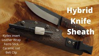 Making a Leather Wrapped Kydex Sheath.