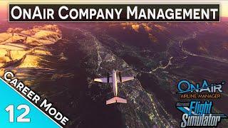 No Lights Doesn't Help Landing || OnAir Manager || MSFS || Career Mode #12