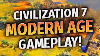 CIVILIZATION 7 MODERN AGE GAMEPLAY LOOKS AMAZING! - Railways, Air Combat & New Modern Civs!