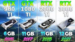 GTX 980 Ti vs GTX 1080 Ti vs RTX 2080 Ti vs RTX 3080 Ti