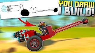 You Draw It, I Build It! DRAGSTER TRIKE! [YDIB 10] - Scrap Mechanic Gameplay