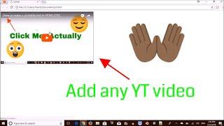 How to add a YouTube video in a HTML file