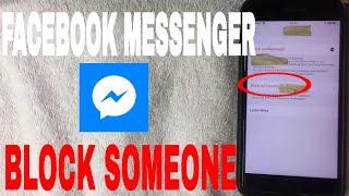   How To Block Someone On Facebook Messenger 