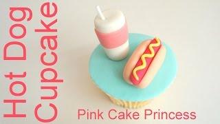 Hot Dog Cupcake how to by Pink Cake Princess