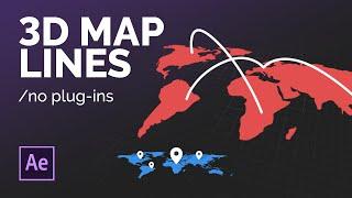 After Effects Tutorial: 3D Map Lines & Location Markers