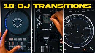 10 Pro DJ Transitions on Complete Beginner Controllers