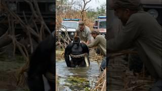 Gorilla's Strength vs Python's Grip – Nature's Showdown! #youtubeshorts