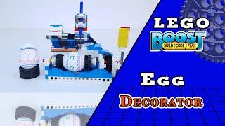 Lego Boost Egg Decorator, инструкция робота для покраска яиц на пасху 2021