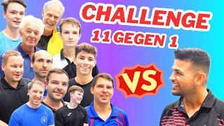 [1 vs. Alle: Die ultimative Tischtennis-Challenge] Kann ich den ganzen Verein schlagen