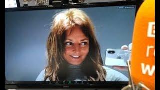 'Move the webcam!' Carol Vorderman, 60, plays her best assets for laughs after noticing the BBC Radi