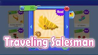 Traveling Salesman (22-Dec) at Jamaa Township | Golden Reindeer Outfit + Gift Top Hat & more | AJPW