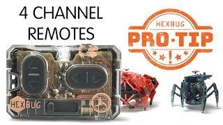 HEXBUG Pro Tips:  How to Pair the Four Channel Remote