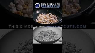 Popping Popcorn in Cinema 4D and Redshift ⭐C4D + Redshift Project File