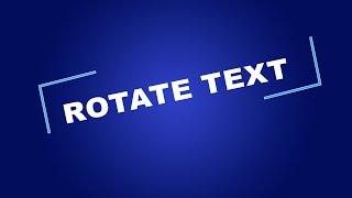 How to Rotate Text in Photoshop 2024 | Photoshop Tricks and Tips