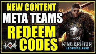 FREE stamina & summons | Big THINGS & new hero tomorrow King Arthur Legends Rise code meta teams
