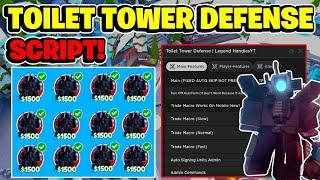 Toilet Tower Defense Script GUI / Hack (SIGN UNITS, DUPE, AUTOFARM, AND MORE) *PASTEBIN 2024*