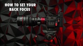 How to Back Focus your Cinema Lens! Canon 17-120mm