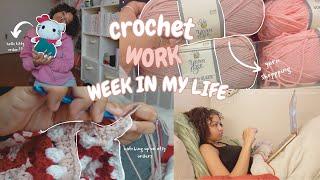 crochet WORK week in my life | crochet vlog