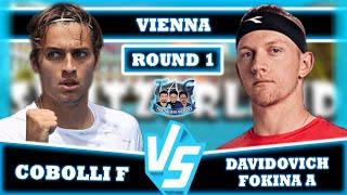 LIVE: F Cobolli vs A Davidovich Fokina • Vienna Open ATP 500 2024 Round 1 #Cobolli #DavidovichFoki