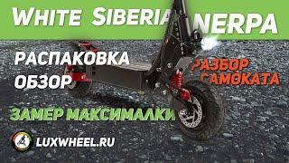 Электросамокат White Siberia NERPA - распаковка, обзор, замер максималки, разбор