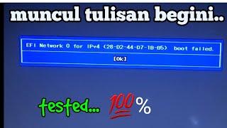 Fix...efi network 0 for ipv4 boot failed lenovo g40 45