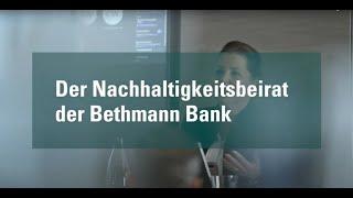 Bethmann Bank Nachhaltigkeitsbeirat - Interview mit Sonja Schweizer und Ulf Doerner