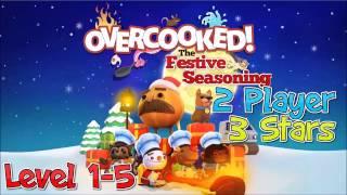 Overcooked The Festive Seasoning, 1-5 3 Stars, 2 Player