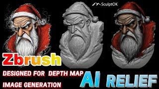 The Future of 3D Relief Generation , AI Zbrush plugin