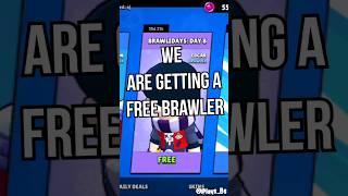 we are getting a free brawler! #brawlstars #shorts