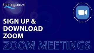 Sign up and download zoom meeting app