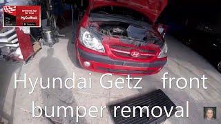 Hyundai Getz   front bumper removal