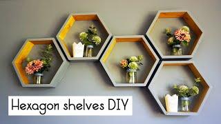 How to make hexagon shelves | The DIY Tribe