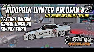 MOD PACK WINTER POLOSAN V2 GRAFIK HD ️[SUPPORT SAMP]| GTA SA ANDROID ‼️