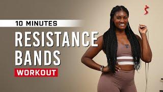 10-Min Beginner Resistance Band Workout for Toning & Strength