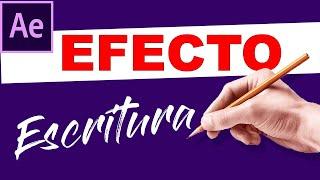 After Effects como hacer el Efecto Escritura en Menos de 5 minutos️