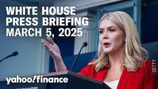 LIVE: White House press secretary Karoline Leavitt holds briefing