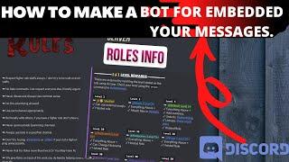 How to Make EMBEDDED Info Channels on Discord! [Step-By-Step] | GNOMES