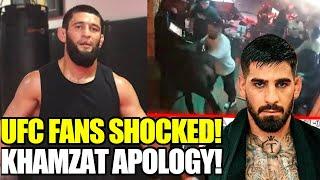 Khamzat GETS APOLOGY after UFC champ wants to AVOID fist fight with him, Ilia Topuria REACTS