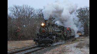 Steam in the Snow at the Valley Railroad